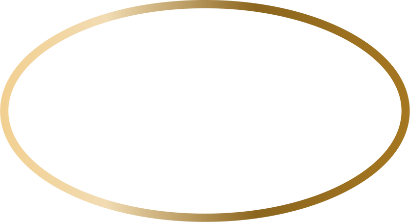 Gradient Gold Oval Frame